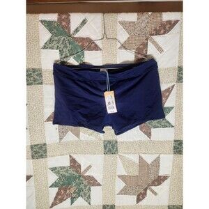 Kona Sol Womens Navy Blue Boy Short Swim Bottoms NWT Size L